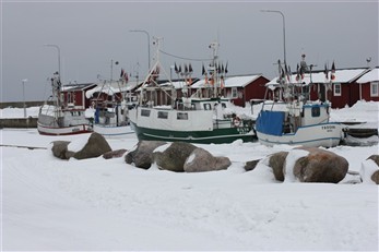 Vinter Böda Hamn